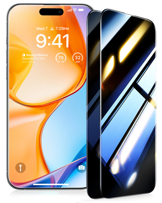 UltraGlass iPhone 17 Pro Privacy Screen Protector, 2 Pack