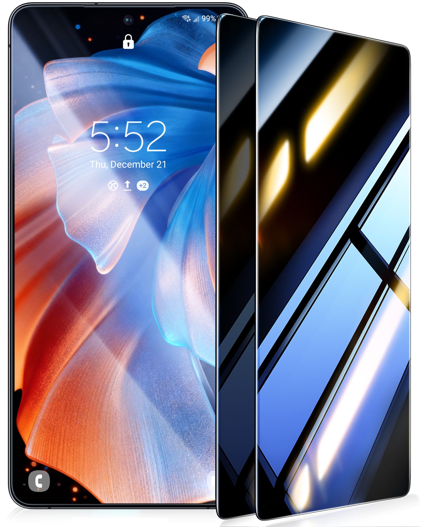 UltraGlass Samsung Galaxy S26 Ultra Privacy Screen Protector, 2 Pack