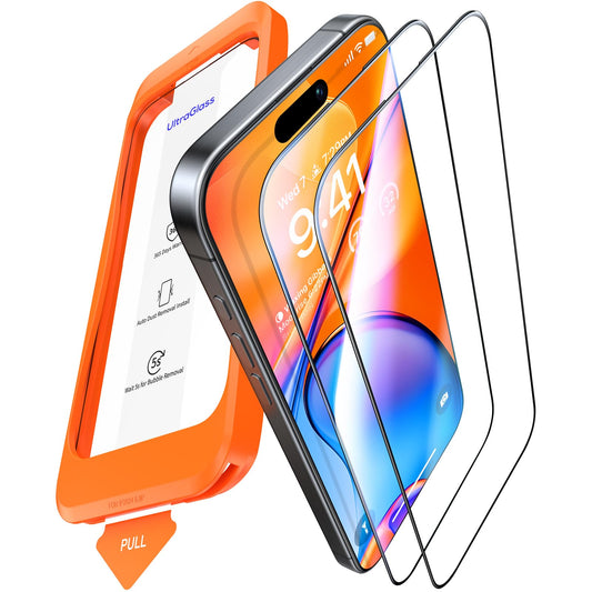 UltraGlass iPhone 17 Pro Max Screen Protector, 2 Pack