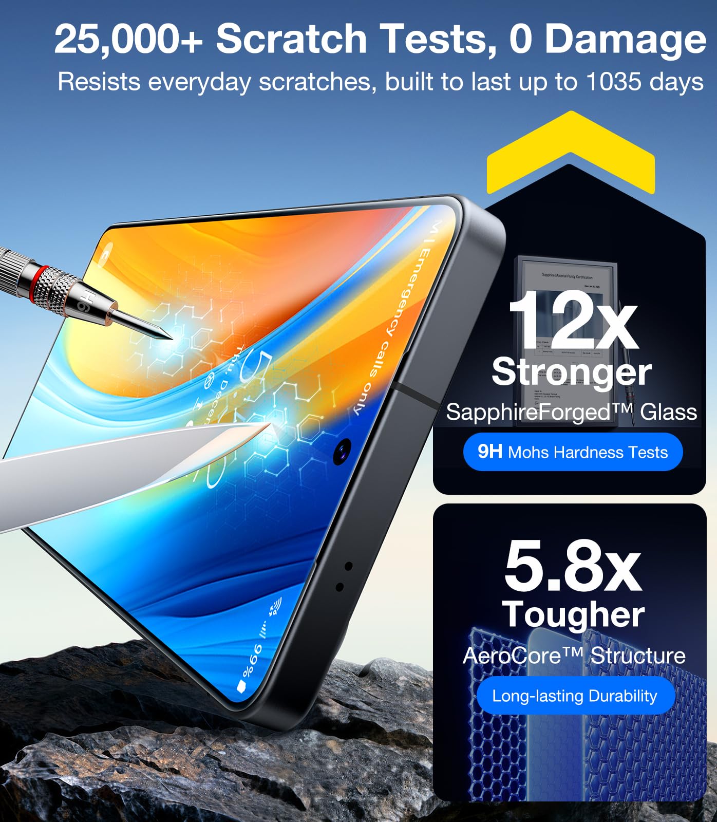 UltraGlass Samsung Galaxy S26+ Screen Protector, 2 Pack