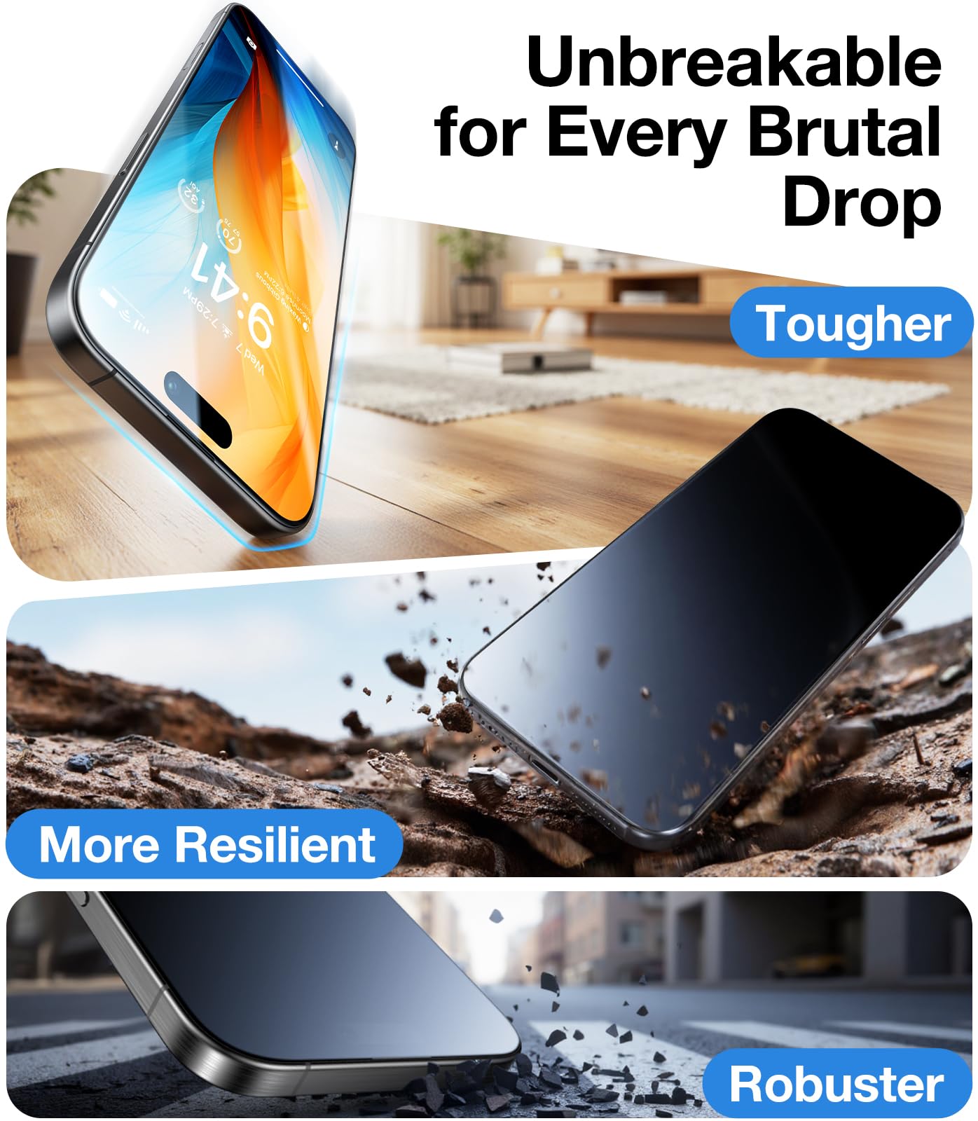 UltraGlass iPhone 17 Screen Protector, 2 Pack